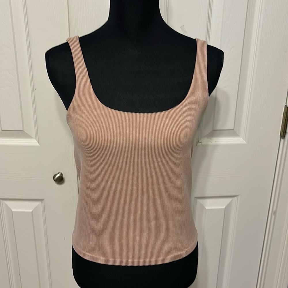 Avec Les Filles Seamless Ribbed Tank